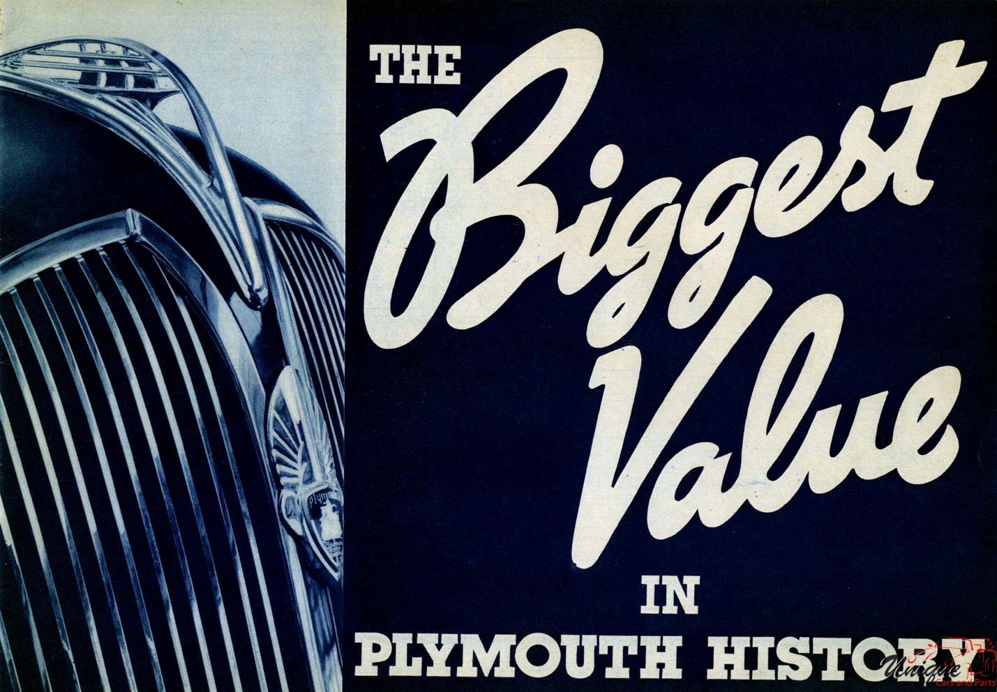 1937 Plymouth Has The Biggest Value Brochure